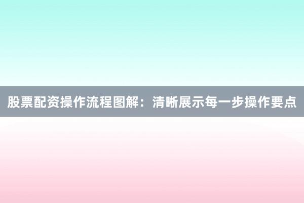 股票配资操作流程图解：清晰展示每一步操作要点