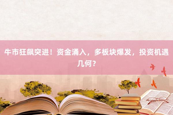 牛市狂飙突进！资金涌入，多板块爆发，投资机遇几何？