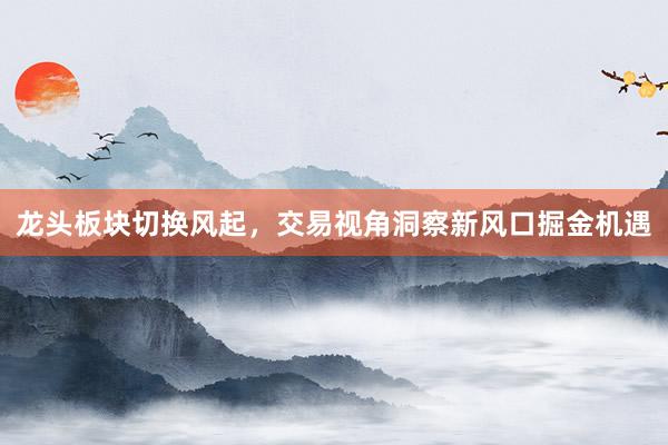 龙头板块切换风起，交易视角洞察新风口掘金机遇